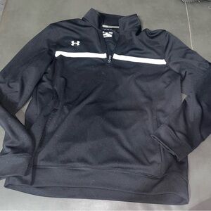 Under Armour ColdGear ¼ Zip Pullover – Men’s Large (Black/White)